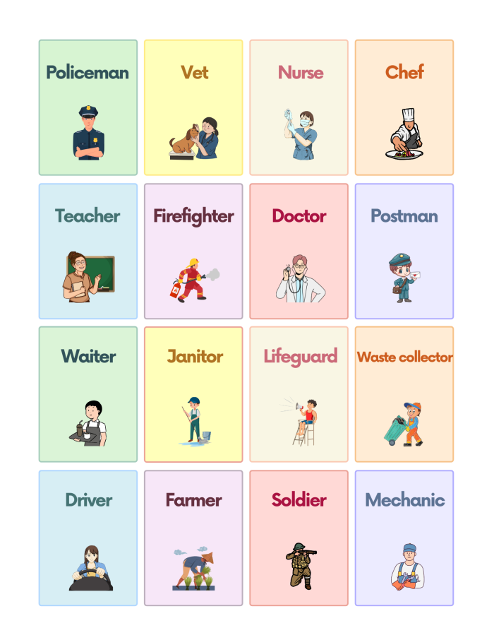 Community Helpers Who's Who Worksheet Exercise 1 Community helpers word bank matching activity for kindergarten students with sentences and pictures to connect