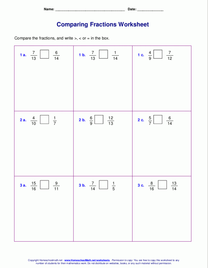 Comparing Like Fractions With Tape Diagrams Practice Worksheet 16 Third grade student using tape diagrams to compare like fractions on a handwriting worksheet 16