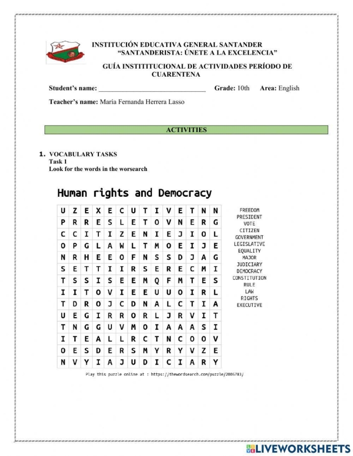 Monarchy vs. Democracy worksheet for fifth-grade history students illustrating key differences in government types