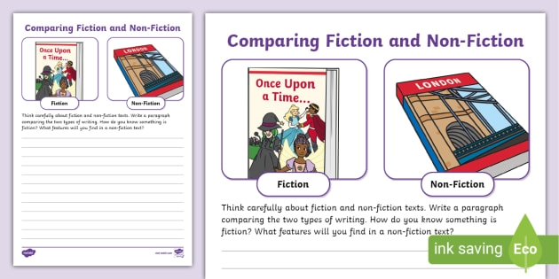 Worksheet for comparing two nonfiction texts for third graders
