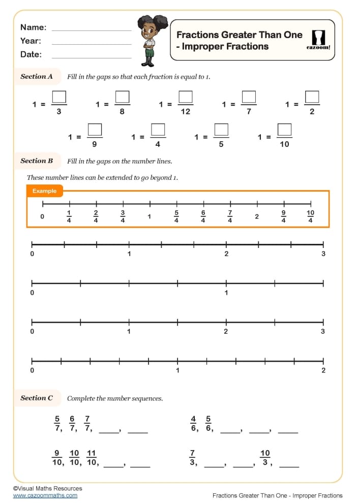 Worksheet for comparing fractions with greater than or less than symbols for fourth graders