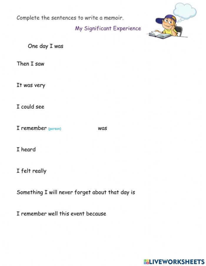 Graphic organizer for comparing and contrasting biography, autobiography, and memoir for sixth graders