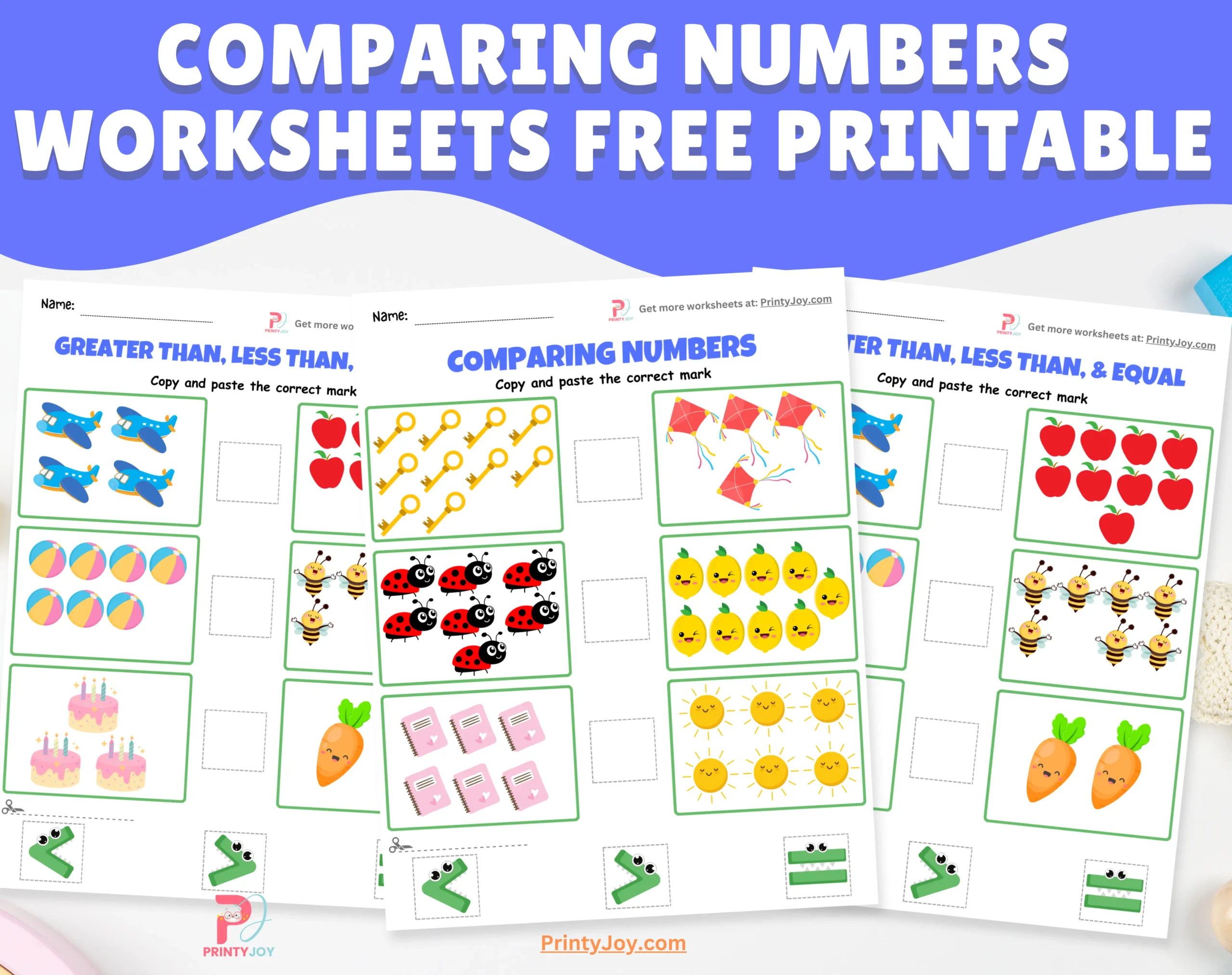 Physical Science worksheet for Pre-K Worksheet featuring a Comparing Numbers Assessment for Pre-K children focusing on numbers 0-10. Assessment tool for young learners to identify and compare quantities in physical science.