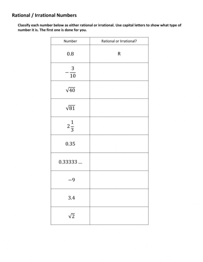 Students engaging with a worksheet on comparing rational and irrational numbers for eighth grade. Comparing Rational and Irrational Numbers worksheet for eighth graders, image 5.