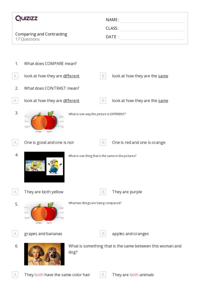 Third grade reading comprehension worksheet focused on comparing nonfiction passages about water.