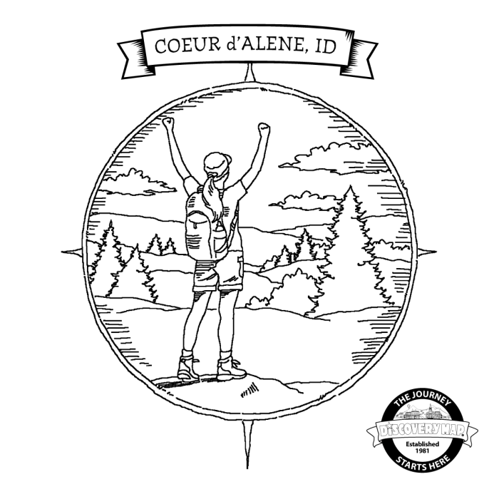 Compass rose coloring page worksheet for second graders learning directions