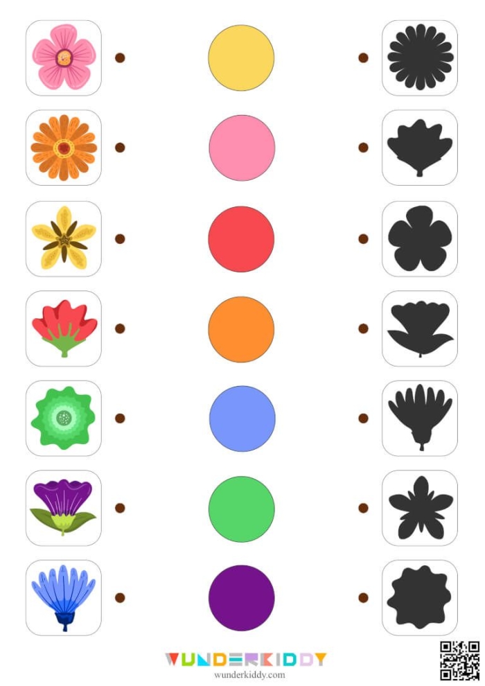 Engaging flower parts activity for Pre-K students to enhance their understanding of botany Colorful worksheet titled "Complete a Flower Fill-In!" designed for preschoolers to learn about flower parts