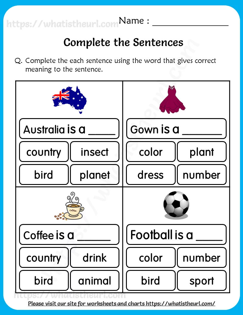Third Grade Complete Sentences Grammar Activity 24 Baseball-themed worksheet showing complete and incomplete sentences for third grade grammar practice