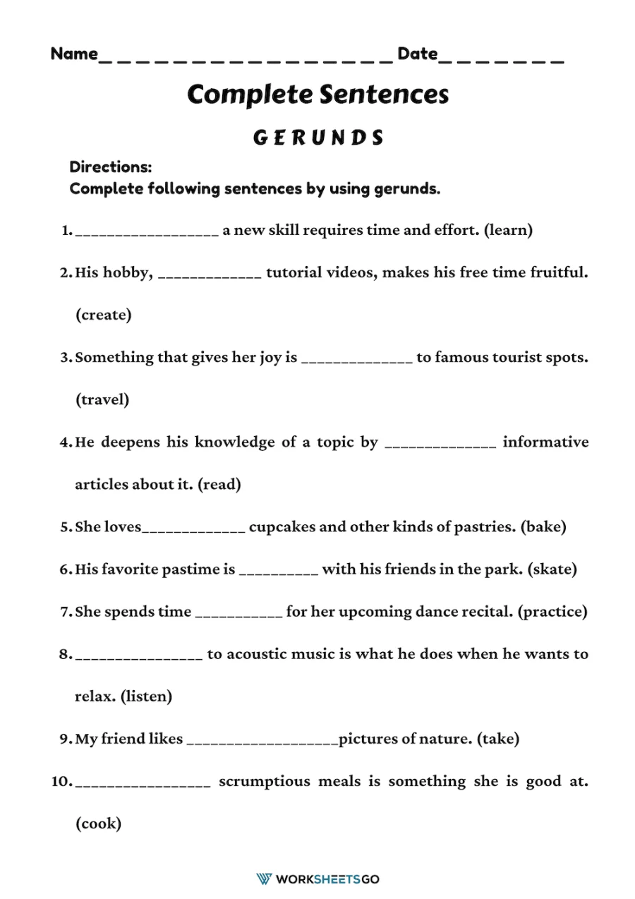Engaging sentence completion activity for young learners in Grade 2 Complete the Sentence worksheet for second graders focusing on syllables