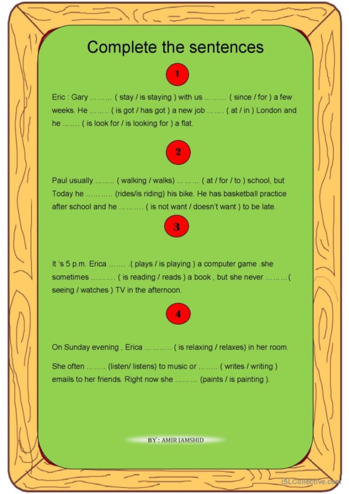 Engaging sentence completion activity for young learners in the syllables category Complete the Sentence worksheet for 2nd graders focusing on nouns and verbs