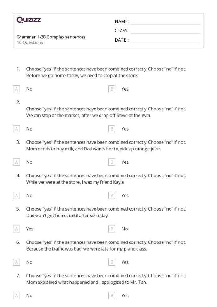 Third grade students practice building compound sentences with this fun carnival themed grammar worksheet number twelve