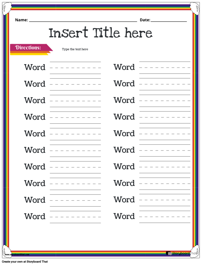 Second grade student worksheet for identifying and breaking down compound words