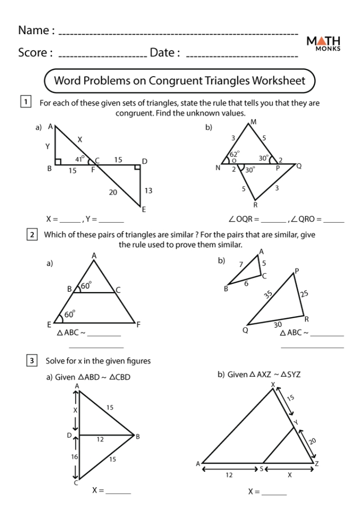 Shape Basics Congruent Shapes Worksheet Image 20 for Elementary Math Practice Two second graders comparing identical triangles and rectangles to learn about congruent shapes