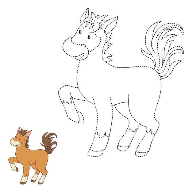 Connect the Dots Horse Worksheet Activity 14 First grade students connect the dots from 1 to 37 to reveal a hidden horse illustration