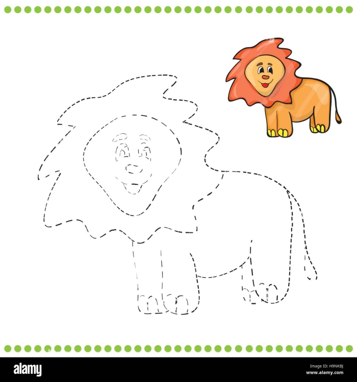 Connect the dots from 1 to 50 to reveal a friendly lion picture for first grade math practice