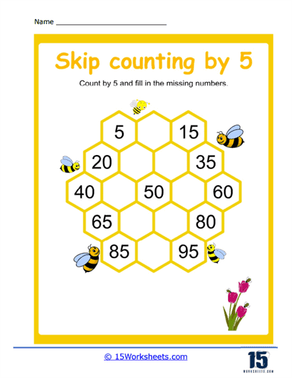 Image title: Connect the Dots: Discover the Hidden Picture with Skip Counting by Fives Worksheet ALT text: Engaging worksheet for second graders to practice skip counting by fives through connecting dots.
