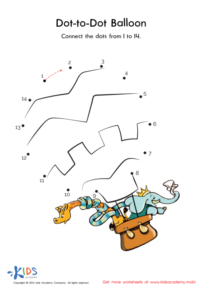 Connect the Dots A-Z worksheet featuring Mr. Cat for kindergarten students