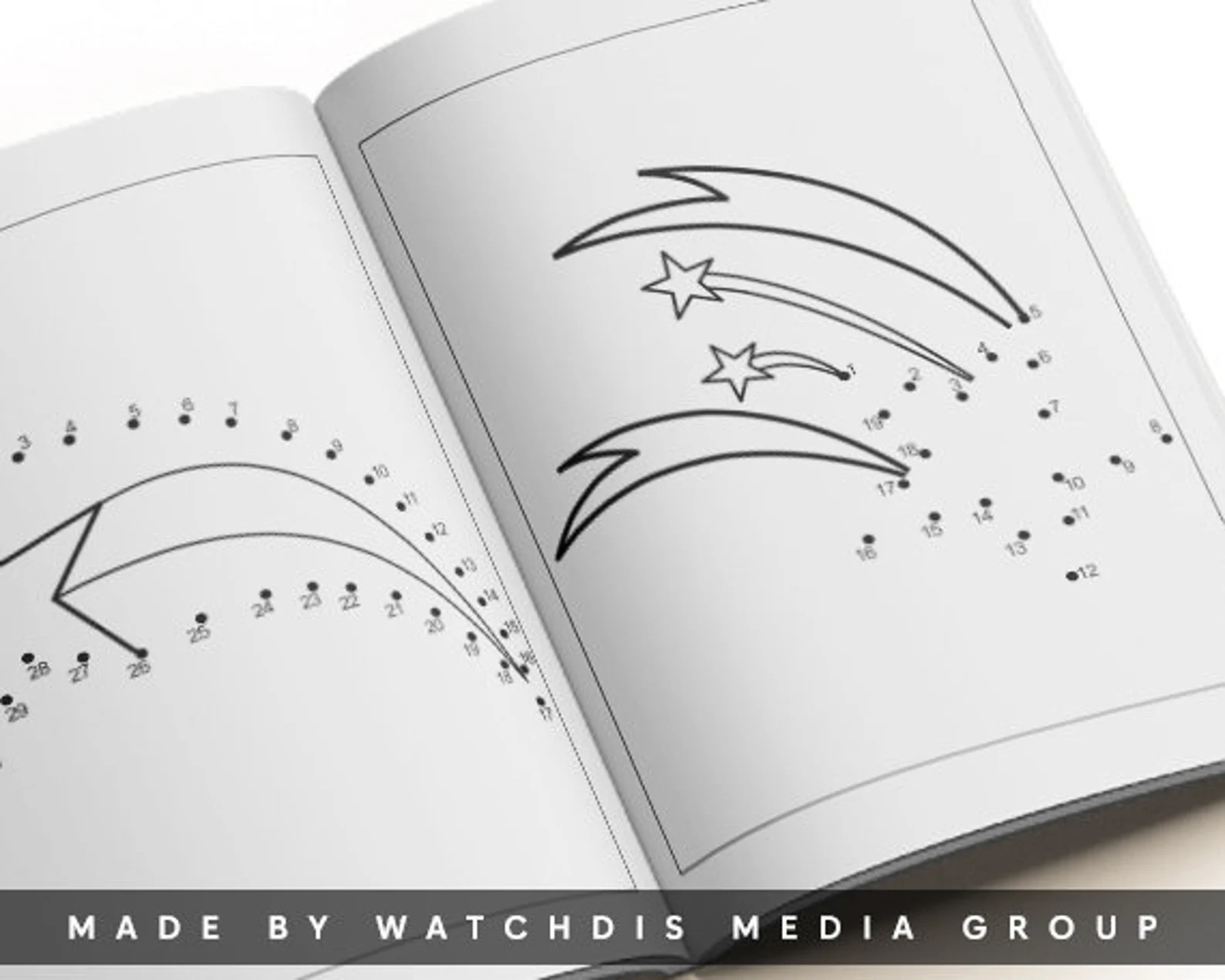 Connect the Dots Star Gazing Worksheet for Early Learners Coloring page for kindergarten students featuring a connect the dots activity revealing a constellation