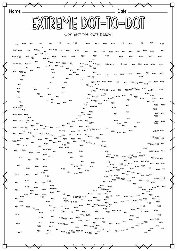 ALT text for a worksheet featuring a T-Rex connect-the-dots activity for young learners
