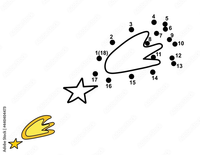 Earth and Space Science worksheet for Kindergarten Connect the dots to complete a fun constellation for young learners in this star gazing worksheet. Connect the Dots Star Gazing Worksheet for Kindergarten - Image 12