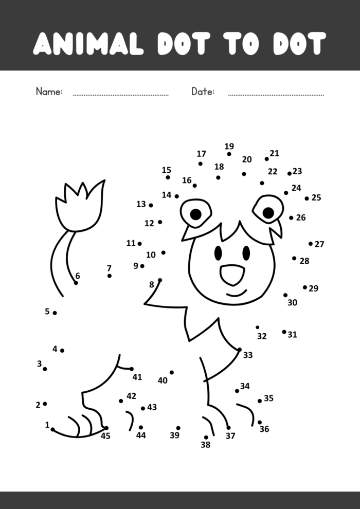 Connect the Numbers worksheet for kindergarten students illustrating number and quantity matching
