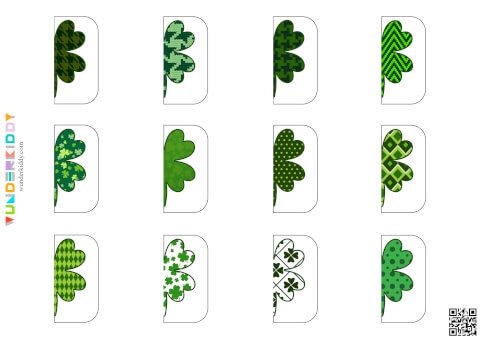 Reading worksheet for Third Grade Connect the Shamrocks Game worksheet for third graders featuring strategic gameplay. Engaging family fun with a touch of Irish luck and logic.