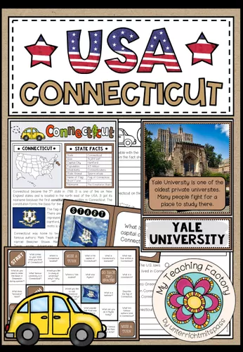 Connecticut Geography worksheet designed for fifth graders to enhance their learning. Engaging educational activity showcasing the state's features and landmarks.