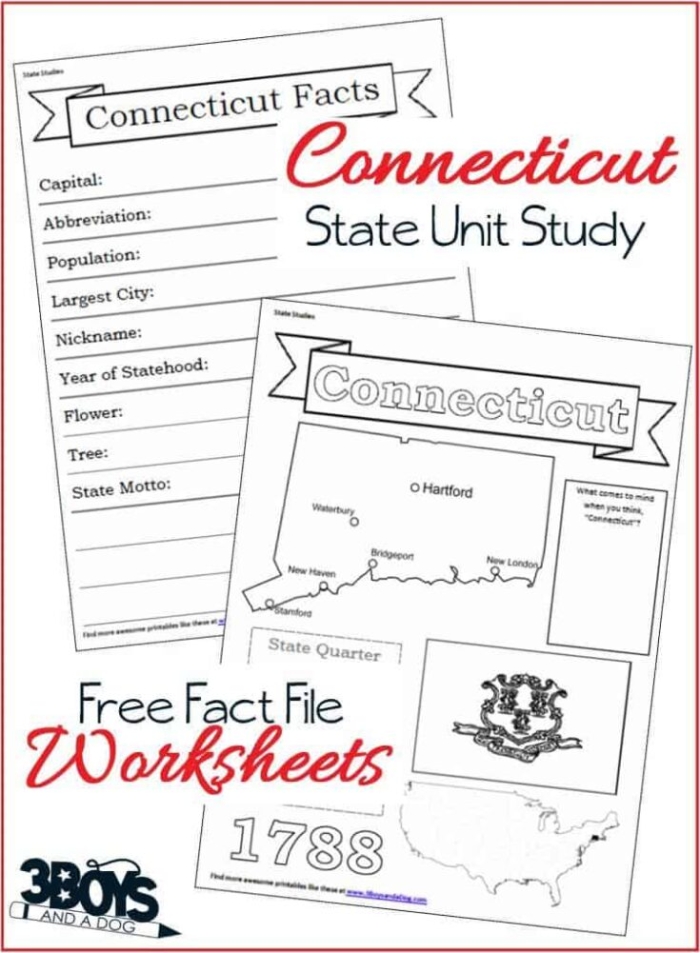 Connecticut geography worksheet designed for fifth-grade students to explore the state's features. Engaging educational resource for learning about Connecticut.