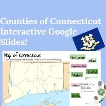 Connecticut Geography worksheet for fifth graders featuring maps and facts