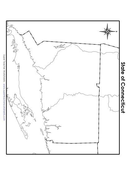 Educational worksheet on Connecticut geography for fifth graders