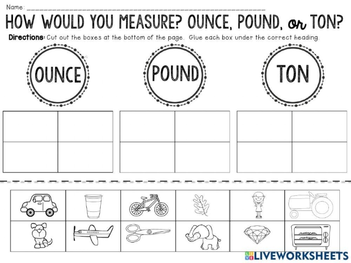 Fourth grade math worksheet for converting pounds to ounces featuring a fun Easter theme