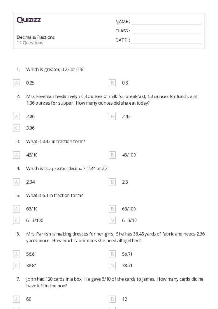 Converting Percents to Decimals Worksheet Number 21 Fifth grade math worksheet focused on converting percents to decimals for student practice