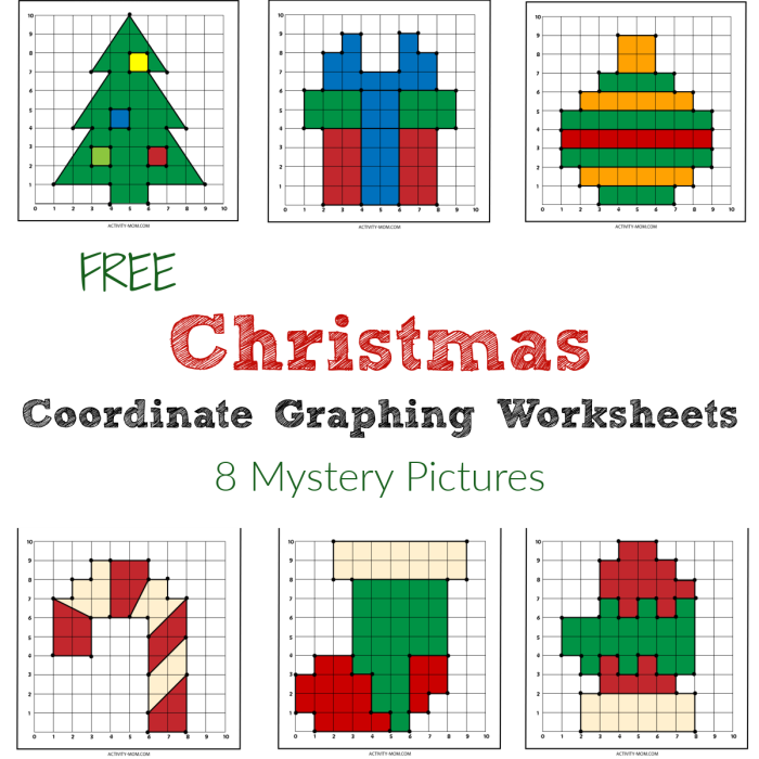 Fifth grade student working on a night scene mystery picture graphing coordinate worksheet