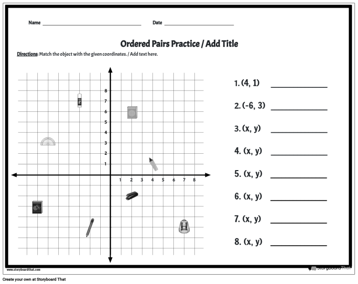 Introduction to the coordinate plane and graphing basics for educational purposes Coordinate grid graphing worksheet for middle school students learning about ordered pairs