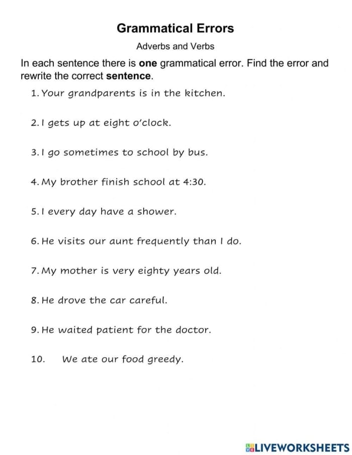 Sixth grade worksheet for correcting seasonal spelling errors in sentences 18