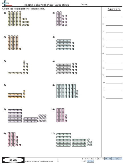 Engaging educational activity to enhance math skills in Earth and Space Science Count and Add Blocks worksheet for first graders focusing on two-digit and one-digit addition