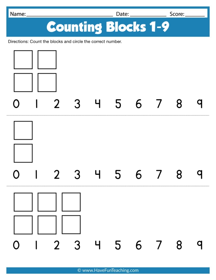 Educational worksheet image demonstrating two-digit and one-digit addition for young learners Colorful Count and Add Blocks worksheet for first graders focusing on addition skills