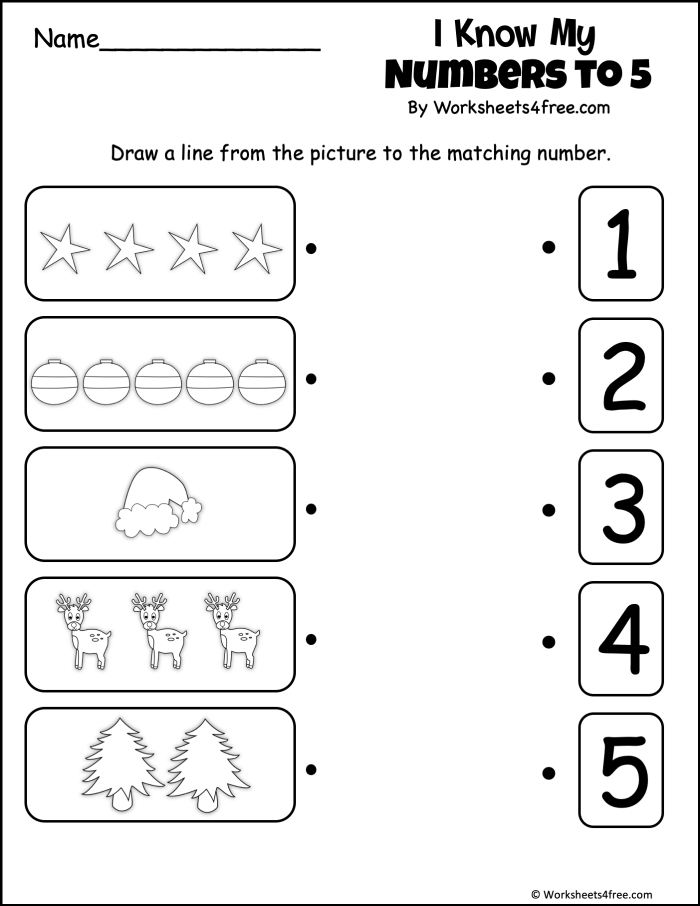 Count 'n Color: The Numbers 1-5 Worksheet for Kindergarten Counting and coloring worksheet for numbers 1-5 featuring footballs