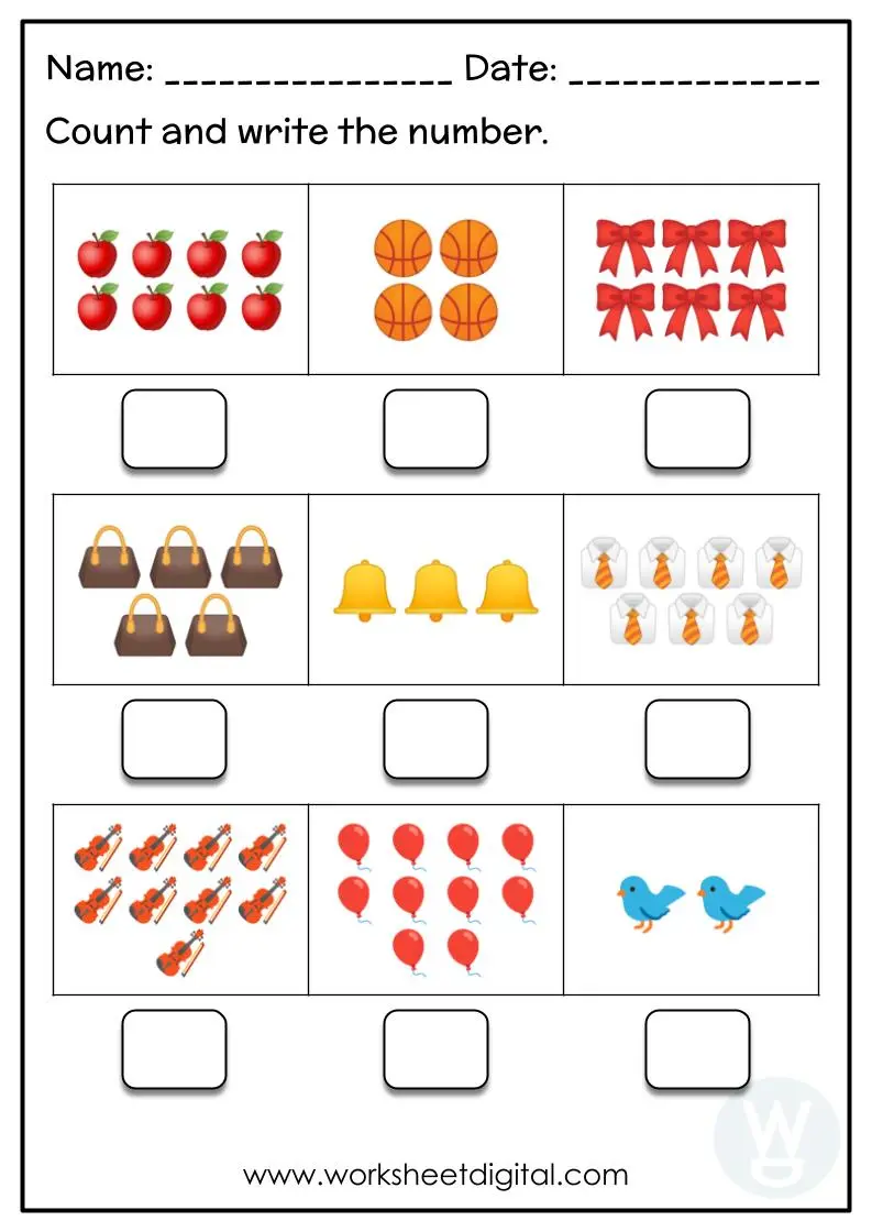 Engaging Count 'n Color: The Numbers 5-10 activity for young learners Counting and coloring worksheet featuring numbers 5-10 for kindergarten
