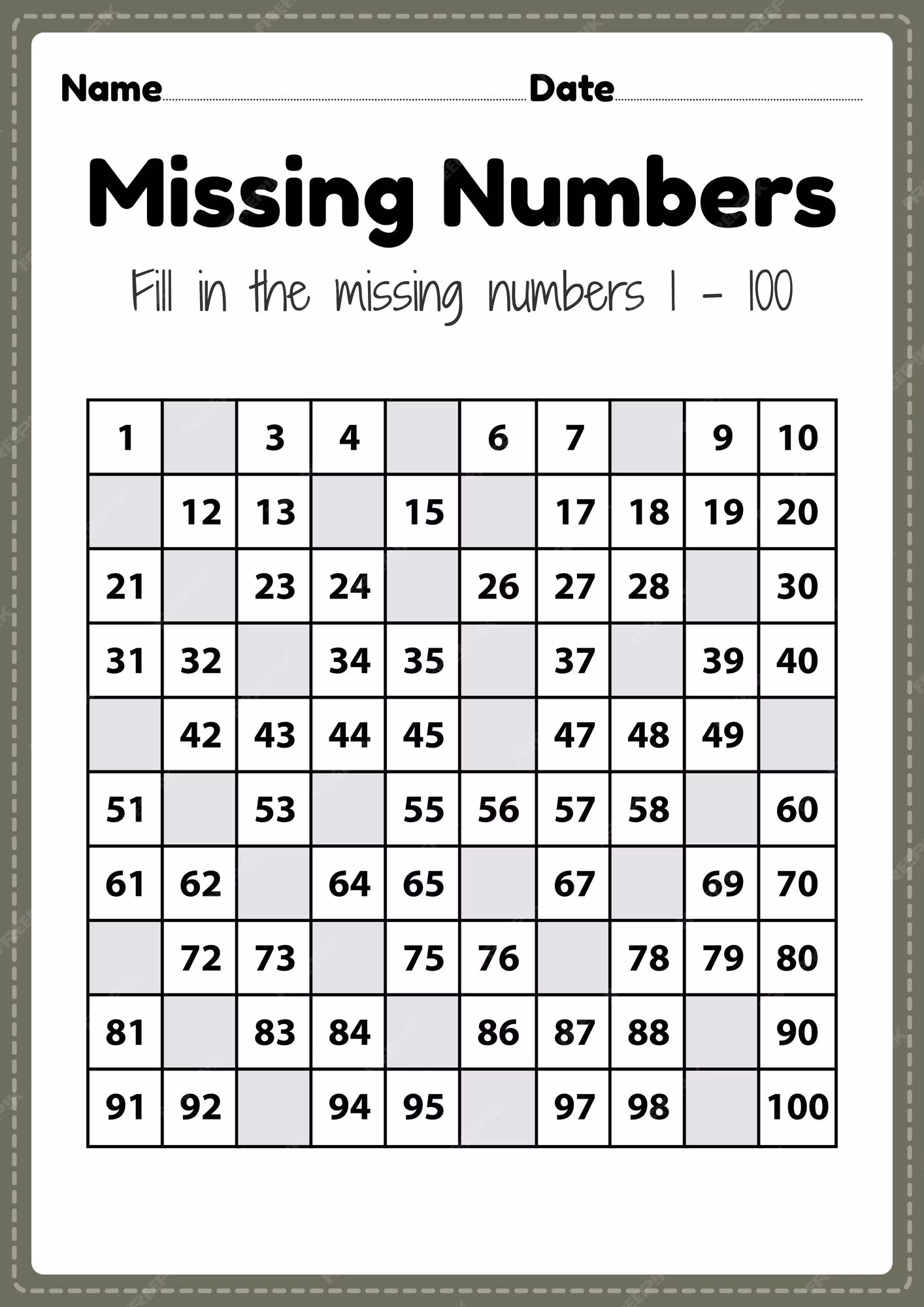 Missing Numbers Counting Bee Worksheet 19 Kindergarten student filling in missing numbers on a honeycomb counting bee worksheet