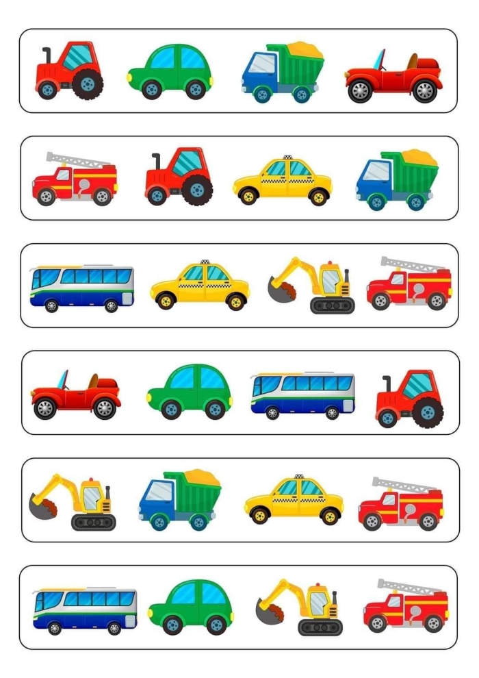 Counting Cars worksheet for kindergarten students to enhance counting skills. Fun traffic scene encouraging young learners to match numbers with groups of cars.