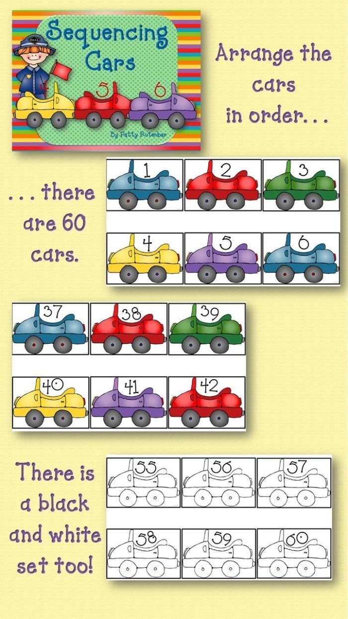 Counting Cars worksheet for kindergarten students to enhance their counting skills. Engage young learners in matching numbers to different groups of cars.