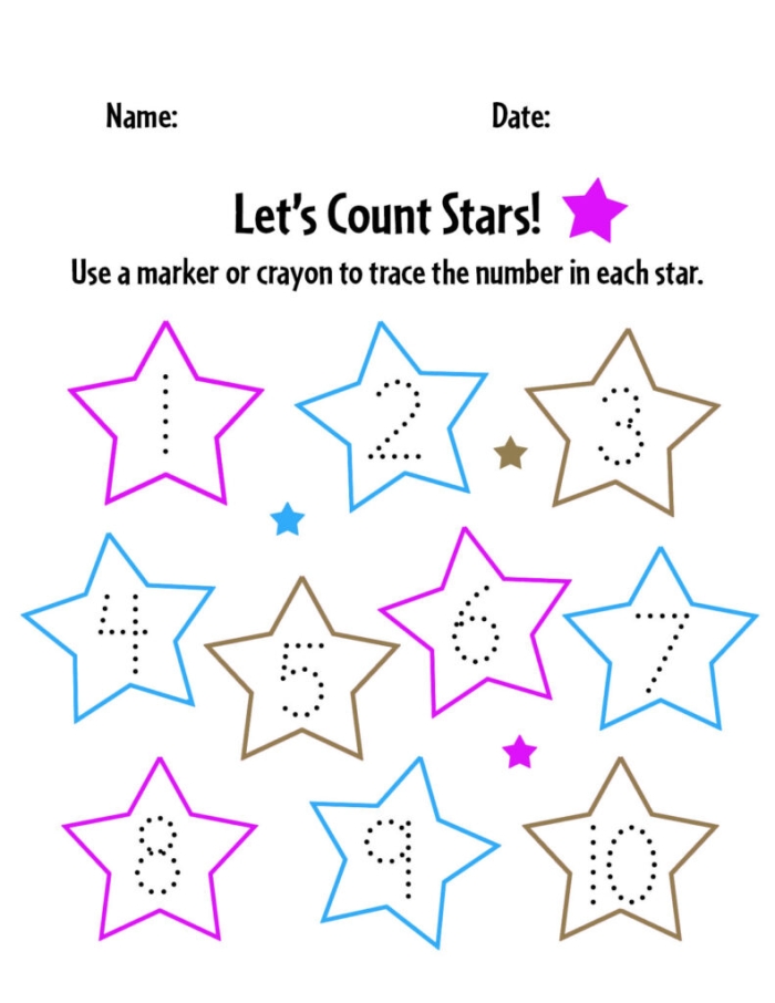 Engaging Count 'n Color activity for young learners to practice number recognition and coloring skills Counting and coloring worksheet featuring numbers 5-10 for kindergarten kids