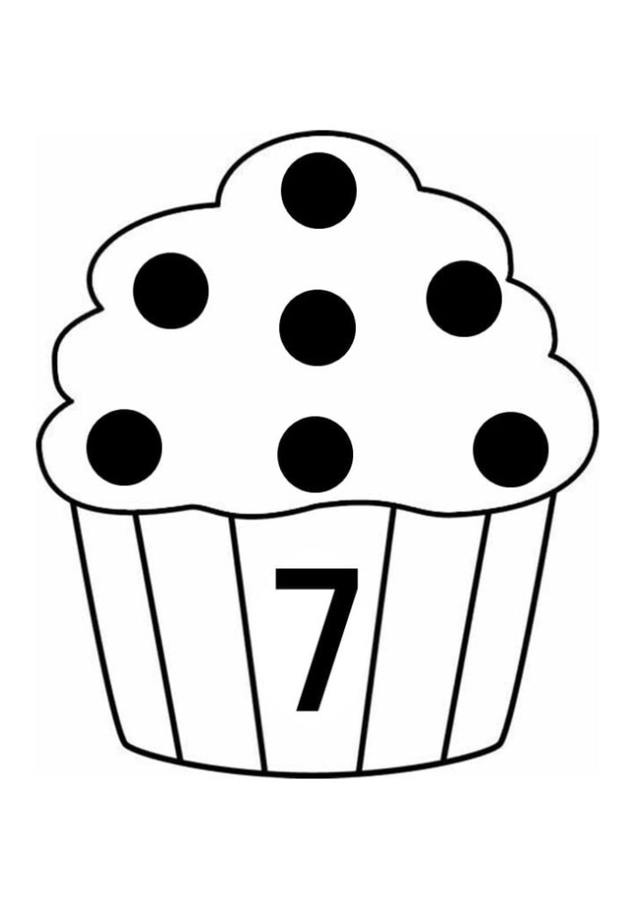 Pre-K students practice addition by coloring and counting the cupcakes on this worksheet 10