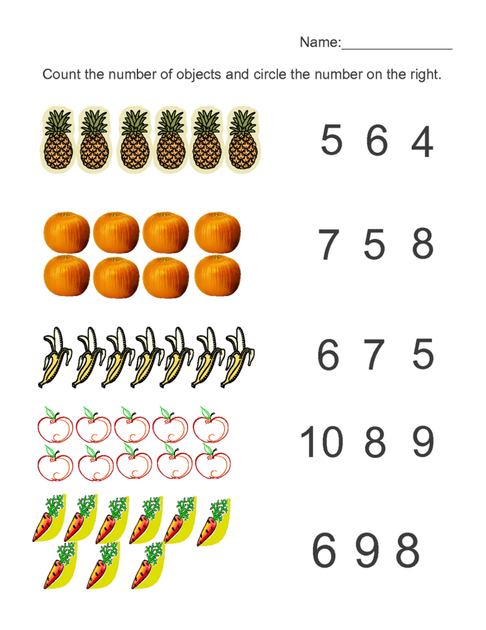 Engaging math activities for Pre-K children to enhance counting skills Counting practice worksheet for kids focusing on numbers 1-10 and amount comparison