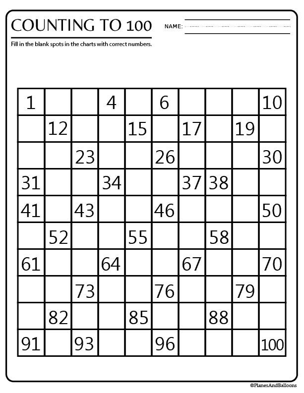 Counting to 100 Worksheet Number 20 for First Grade Science First grade student counting to 100 on a printed life science themed number chart