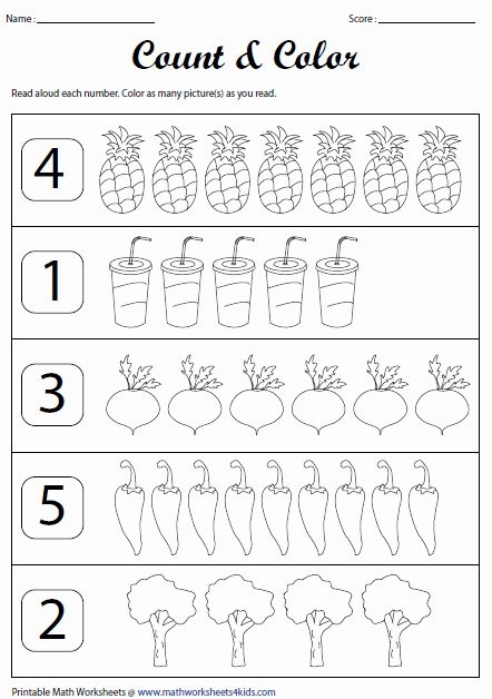 Counting to 20 Assessment Worksheet 11 Pre-K math worksheet for testing student ability to count numbers up to 20