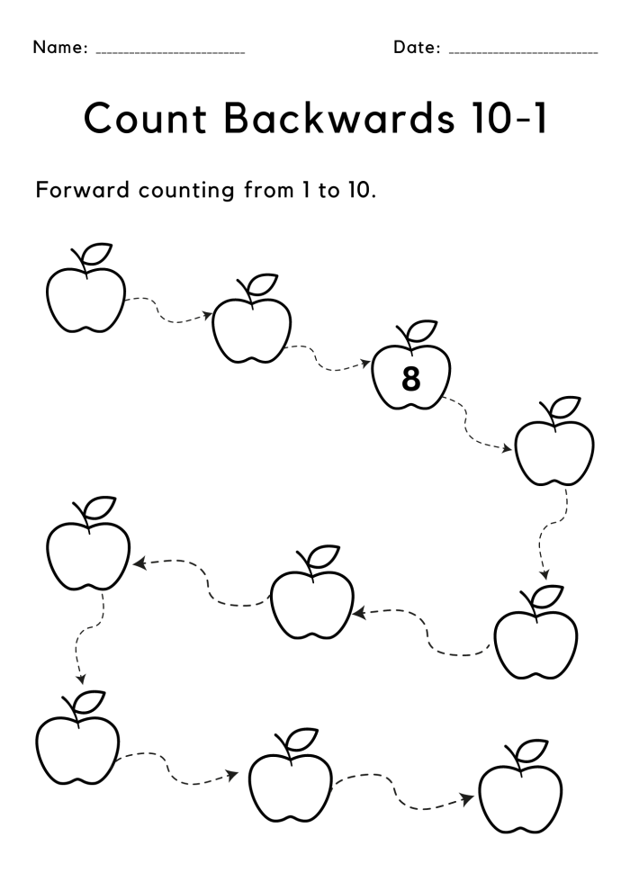 Kindergarten student counting worksheet featuring a mama bird reaching her nest by connecting numbers 1 to 20