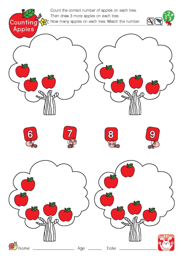Counting to 20 Assessment Activity for Early Learners Image 20 Pre-K students practicing number sequence recognition with counting exercises up to twenty on an assessment worksheet