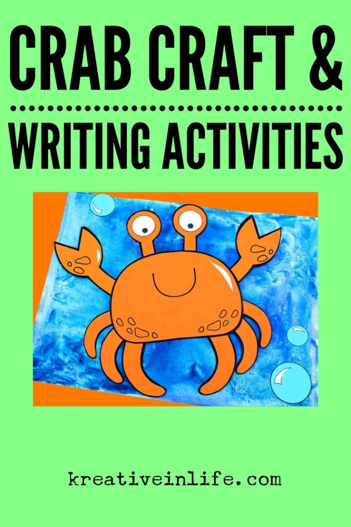 Illustration from "The Crab That Played with the Sea" worksheet for phonics practice